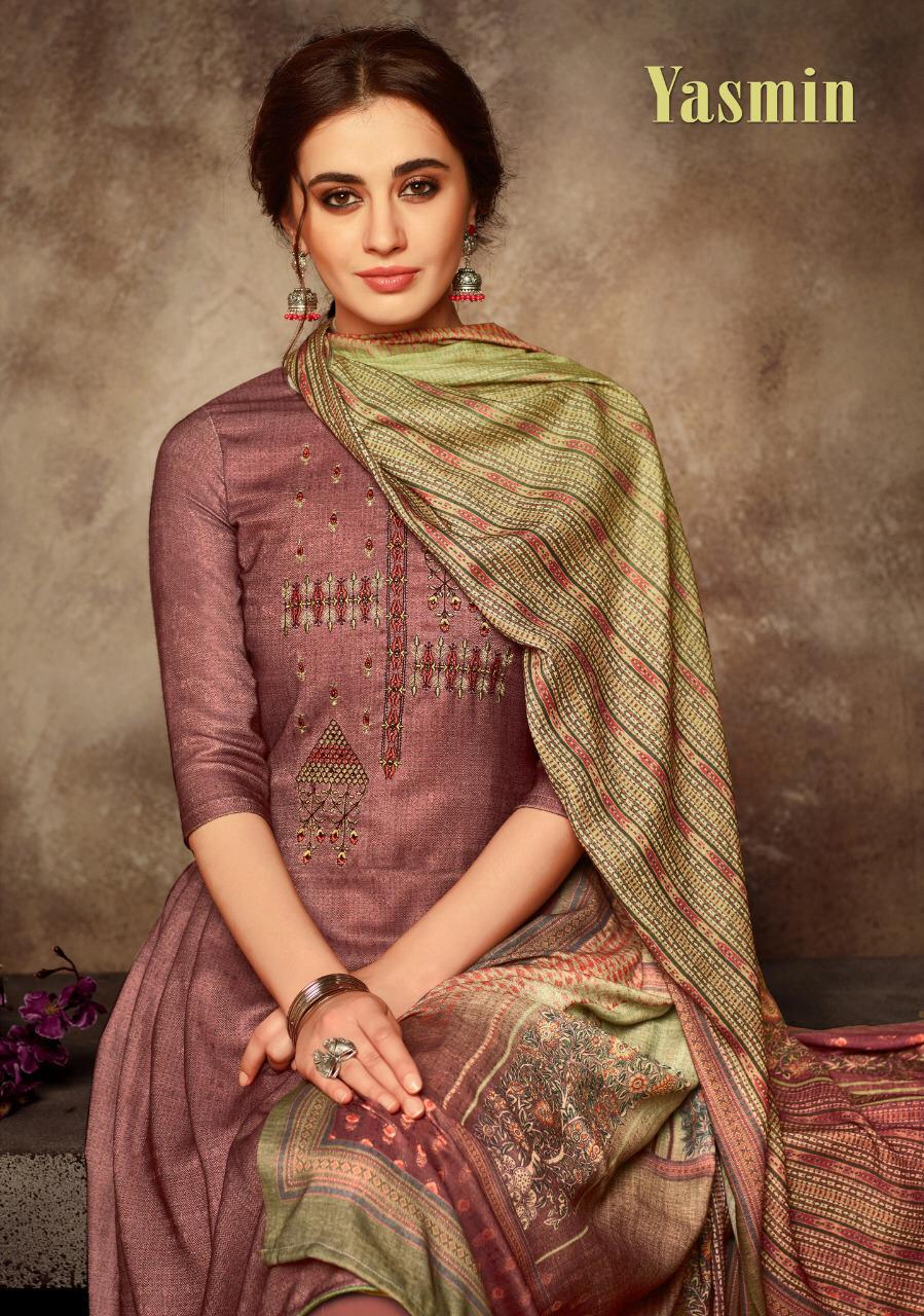Yasmin Latest Designer Party Wear Pure Pashmina Work With Pure Kashmiri Wool Digital Printed Dupatta 