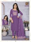 Roses By Raashi Roman Silk Kurti With Bottom Dupatta