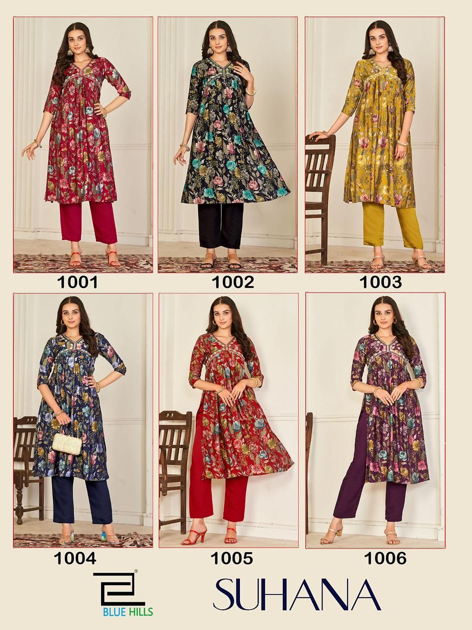 Blue Hills Suhana Alia Cut Kurti With Bottom Catalog
