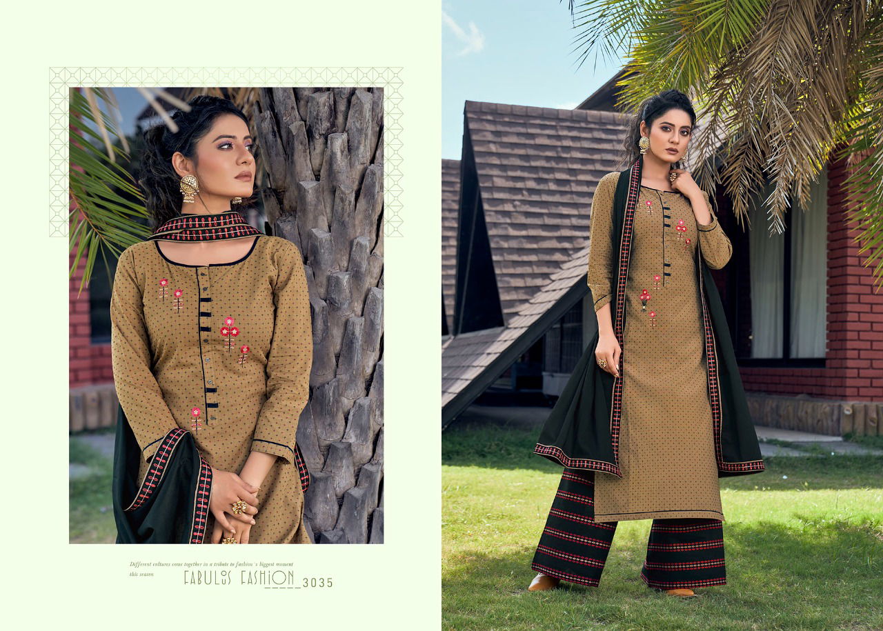 Rangoon High Up Wear Embroidery Fancy Work Festive Wear Pure Cotton Ready Made Dress Collection
