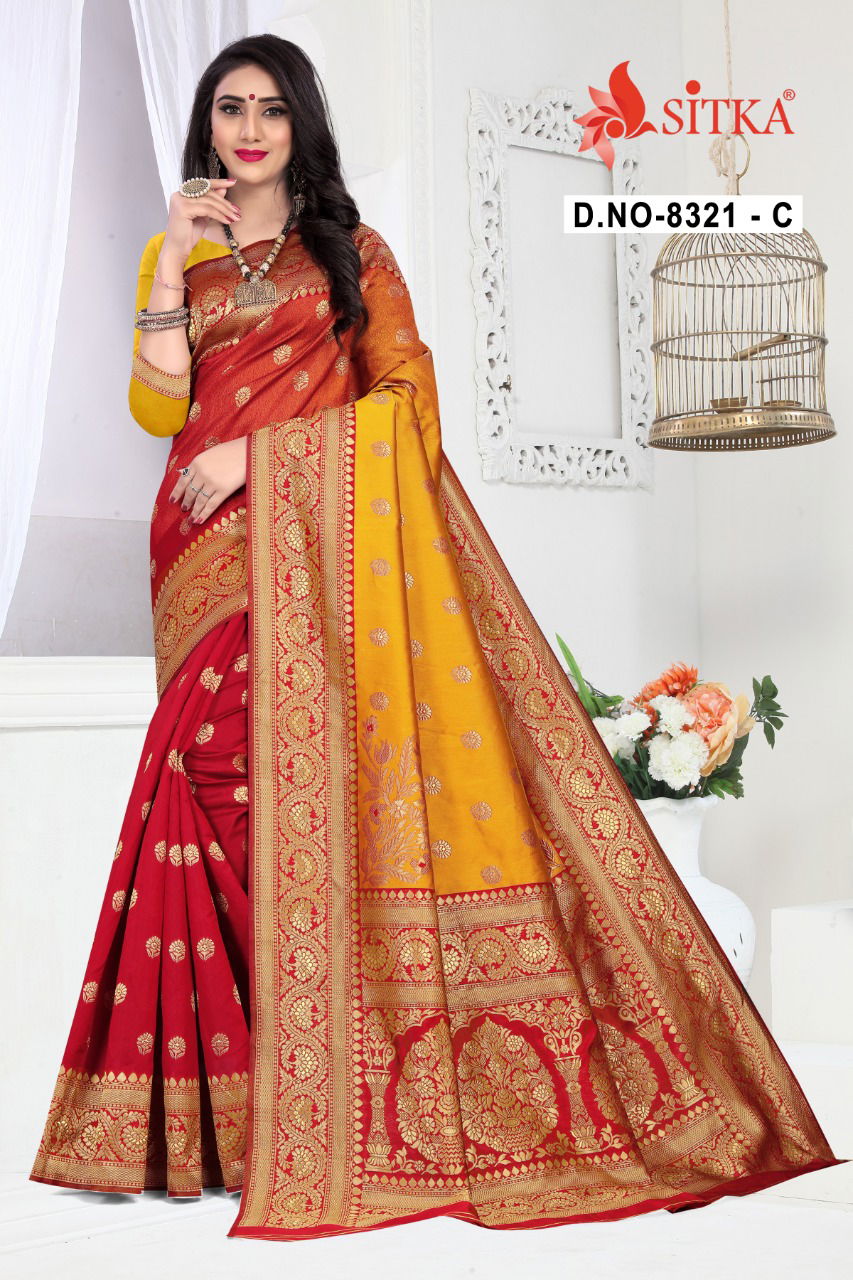 Haytee Lilly 8321 Exclusive Party Wear Festive Wear Designer Handloom Cotton Silk Saree Collection
