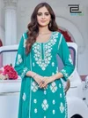 Ashiya By Blue Hills Rayon With Work Kurti With Bottom Dupatta 