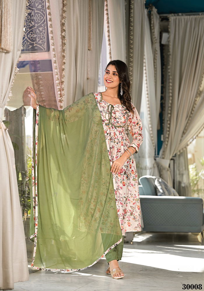 Kiyara 30001 To 30008 Printed Kurti With Bottom Dupatta Wholesale Shop In Surat

