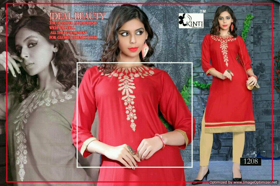 Kinti-Karishma Latest Fancy Ethnic Wear Fancy Kurti collection
 