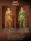 Vogue 2562 By Bipson Foil Print Cord Set Western Design Wholesale Market In Surat

