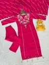 KF 4108 Kalaai Roman Silk Embroidery Kurti With Bottom Dupatta
