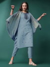 Kalaai Rayon Embroidery  Kurti With Bottom Dupatta Wholesalers In Delhi
