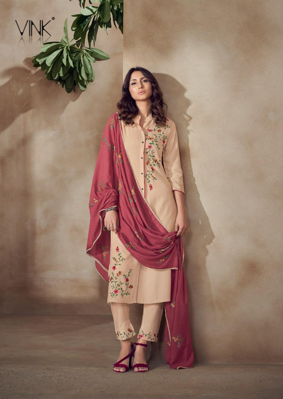 VINK WONDER Fancy Heavy Festive Wear Premium Rayon Kurta With Pant Readymade Collection 