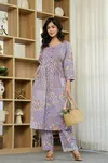 Naisha K 100 Cotton Flower Printed Kurti With Bottom Wholesale In India