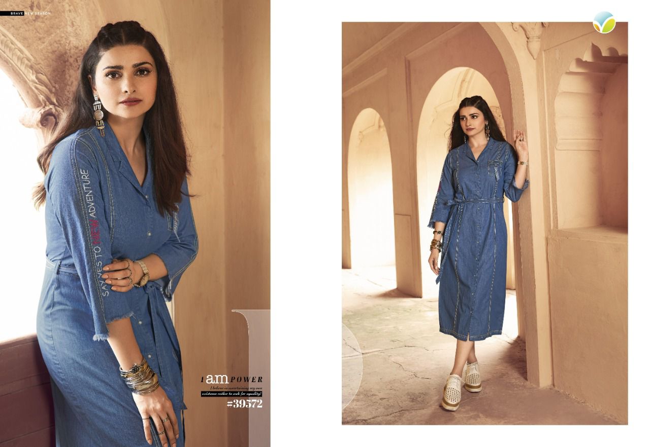 Vinay Tumbaa Denim 2 Exclusive Fancy Party Wear Denim Stylish Kurti Collection