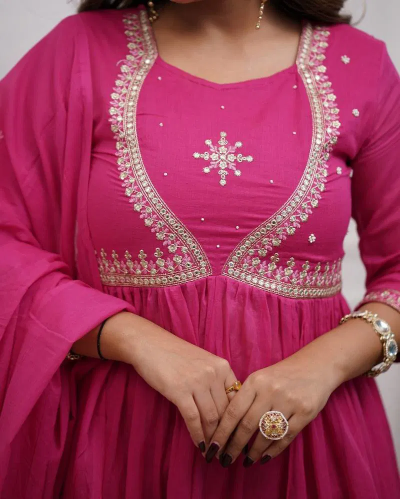 Akshita 1 Maslin Cotton Fancy Kurti Bottom With Dupatta Exporters In India