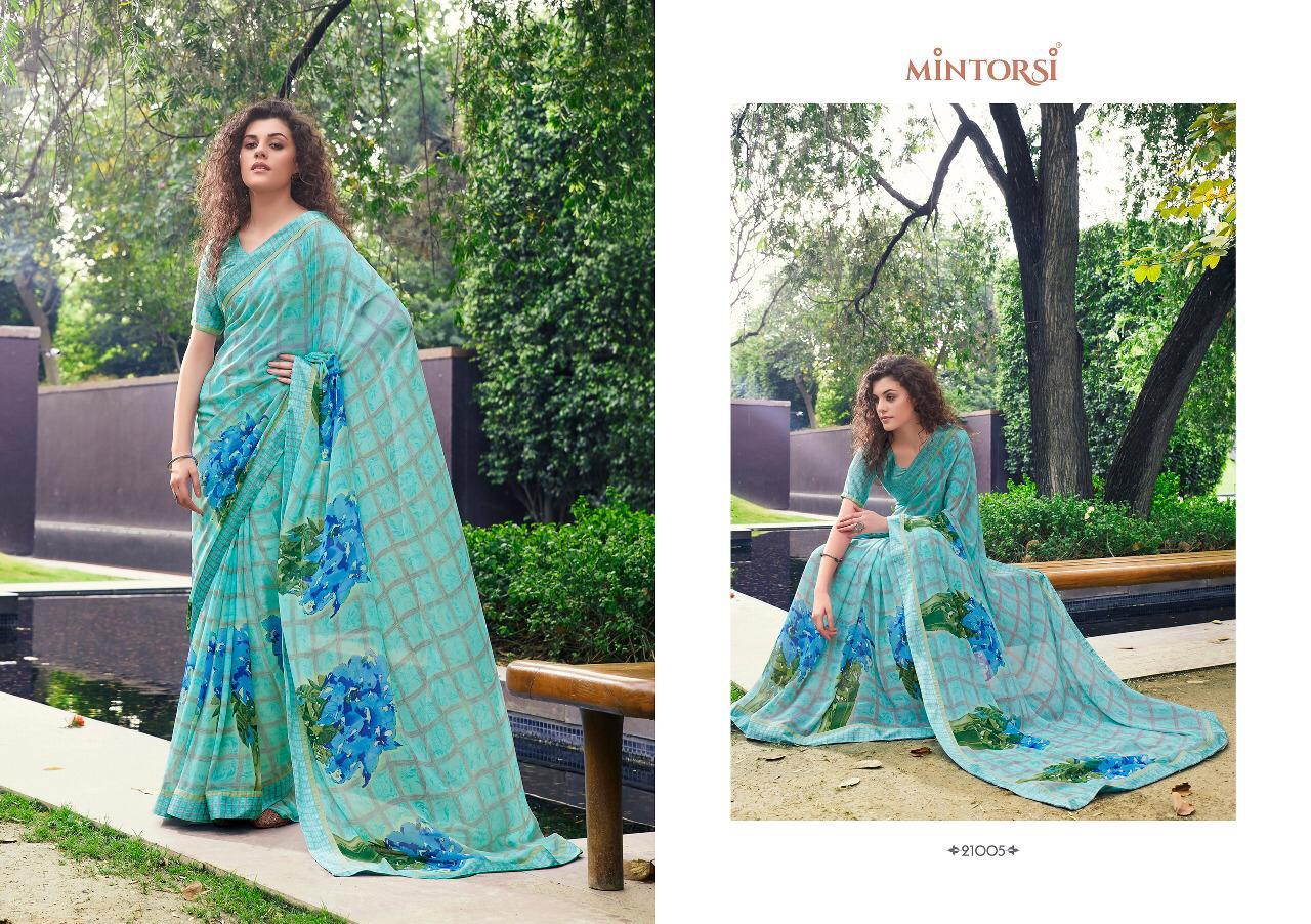Tejal Mintorsi Weightless with satin lace and satin blouse Printed Designer Daily Wear and Party Wear Saree Collections