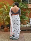 Independence Day MG 576 Plain Linen Printed Tiranga Saree Collection