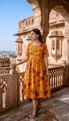 K 1060 By Naisha Cotton Printed Ladies One Piece Dress
