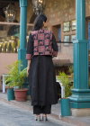 Tanyaa P 421 Cotton Mirror Work Touchup Kurti Bottom With Jacket Wholesalers In Delhi