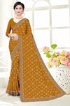 Ronisha 35 Chinon Printed Daily Wear Saree Wholesale Clothing Distributors In India