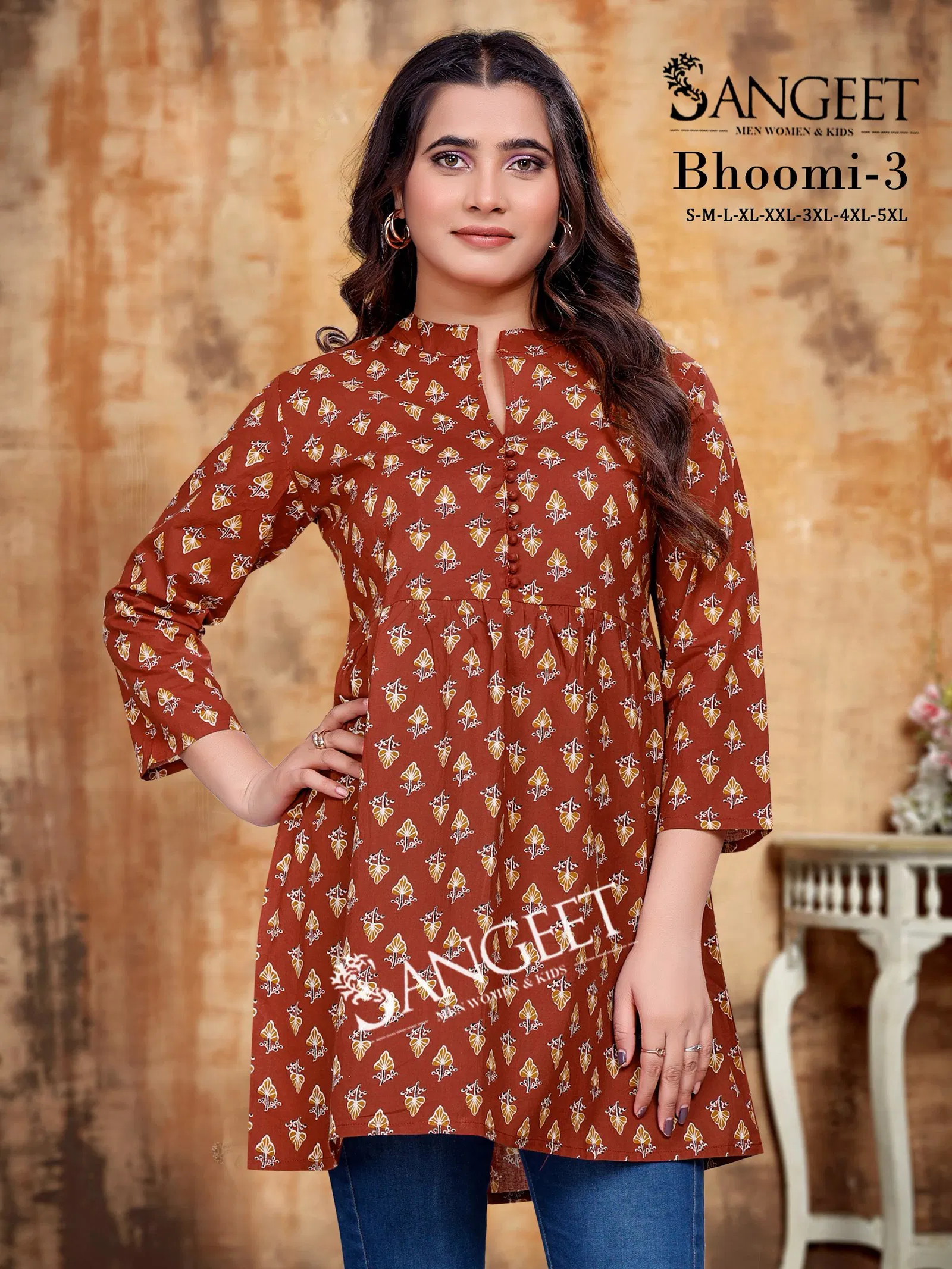 Bhoomi 3 By Sangeet Cotton Printed Ladies Top Wholesale Shop In Surat