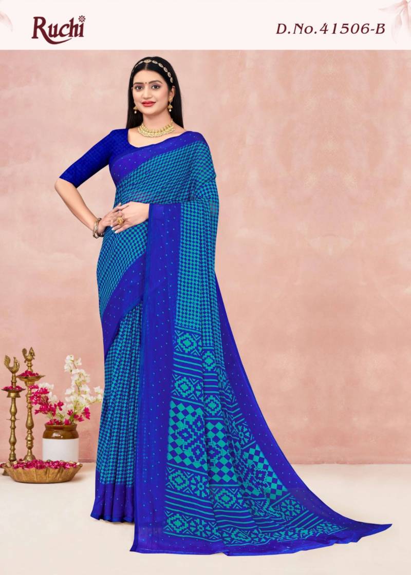 Star Chiffon Lehriya Vol 6 By Ruchi Printed Chiffon Saree
Wholesalers In Delhi