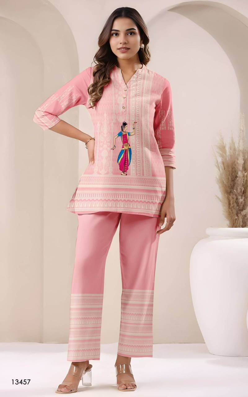 Tanyaa P 256 Cotton With Fancy Printed Co Ord Set Suppliers In India