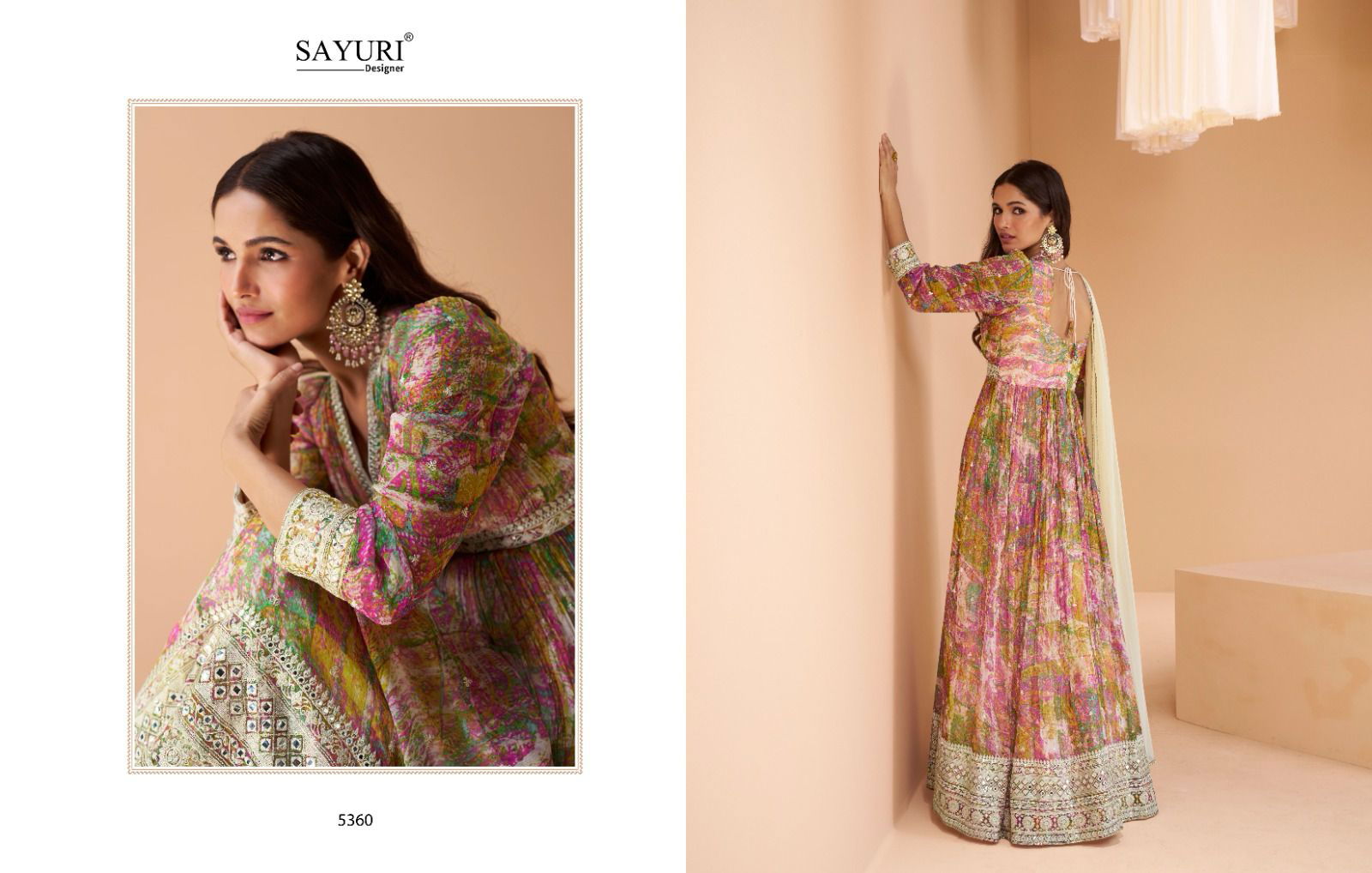 Sayuri Mashooqa Heavy Designer Real Georgette Gown Catalog
