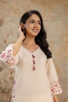 Naisha K 128 Cotton Flex Embroidered Co Ord Set Wholesale Market In Surat With Price