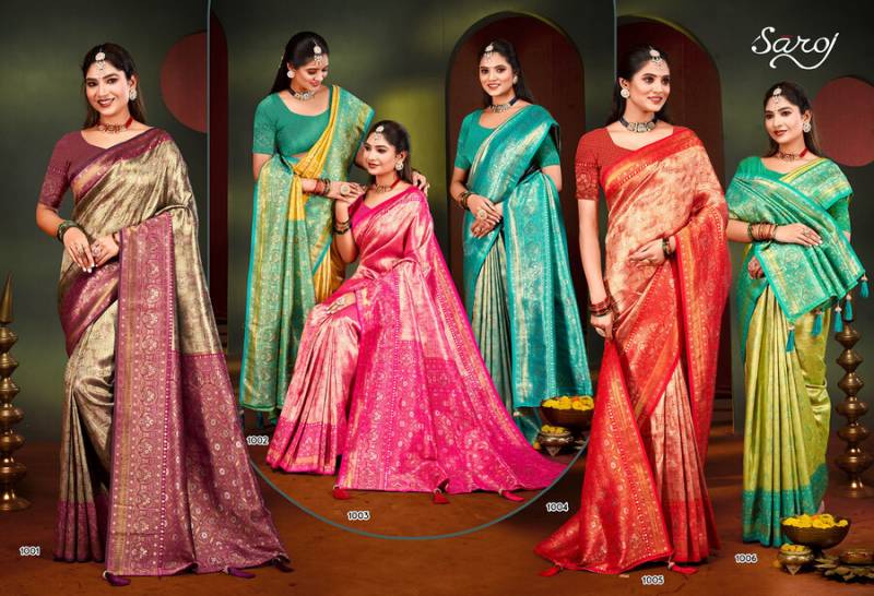 Radha Saroski Vol 1 By Saroj Traditional Wear Silk Saree Best Wholesale Shop In Surat