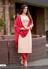 Wooglee Destiny 3 Heavy Festive Wear Viscose Latest Kurti With Bottom And Dupatta Collection