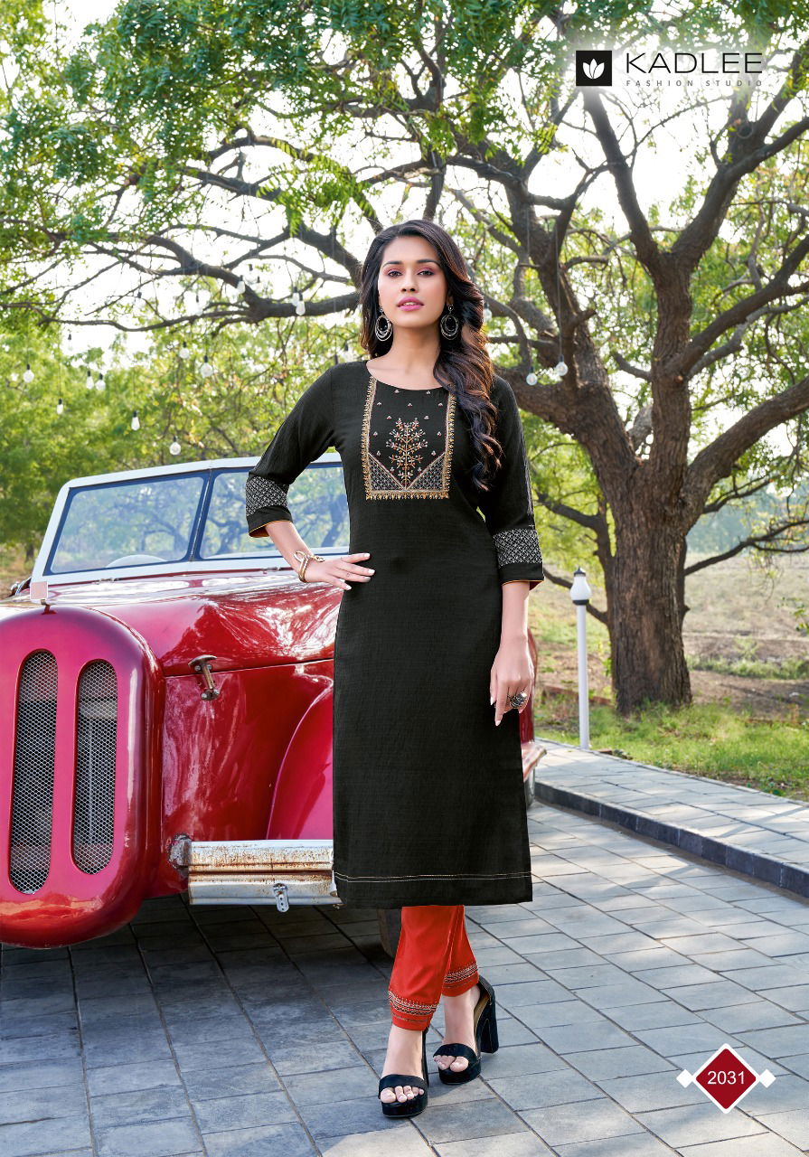 Kadlee Shalinee 3 New Ethnic Wear Viscose Kurti With Bottom Collection