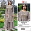 Bilqis B 253 A To D Chinon Readymade Pakistani Suits Wholesale Price In Surat