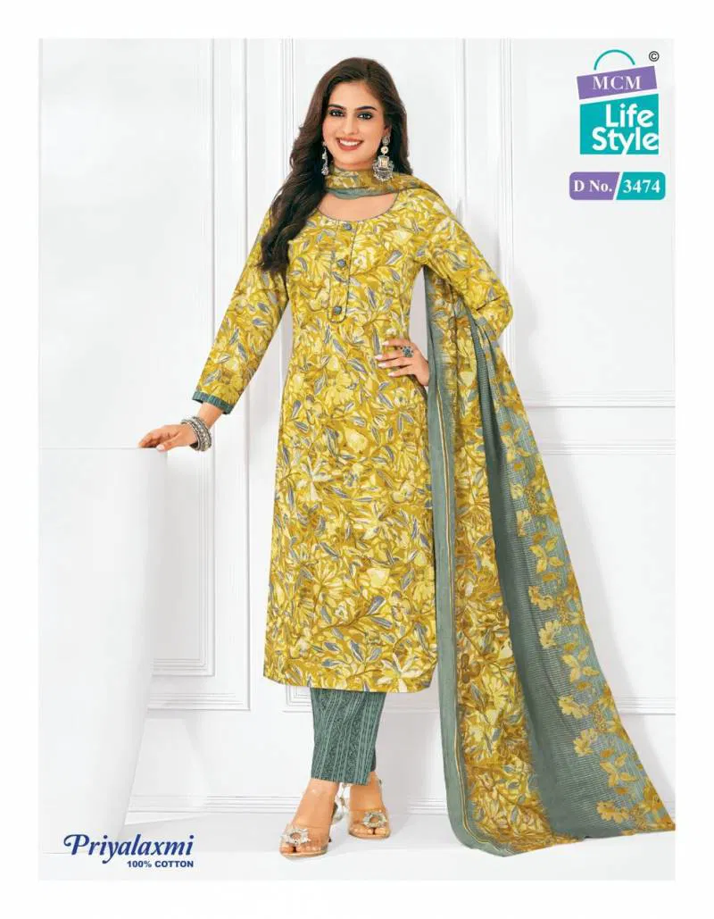 Priyalaxmi Vol 34 By Mcm Cotton Printed Dress Material Surat Wholesale Market