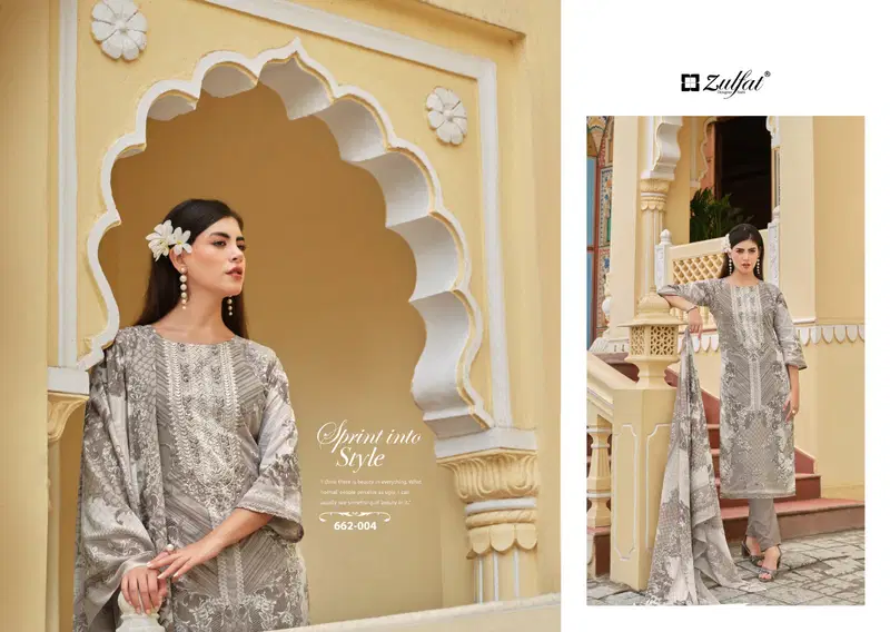 Noor Vol 3 By Zulfat Cotton Printed Designer Dress Material Exporters In India