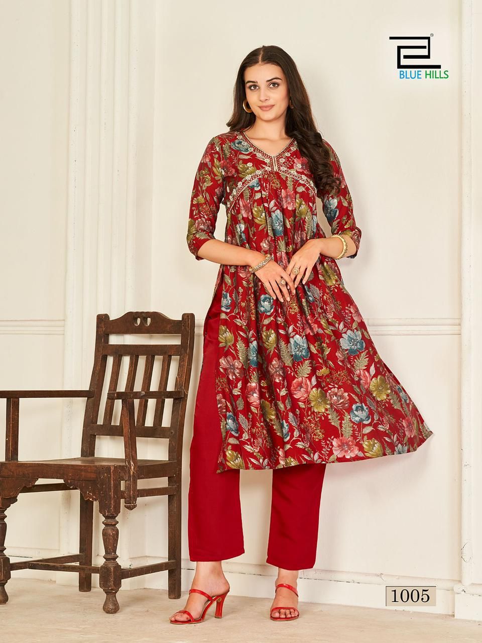 Blue Hills Suhana Alia Cut Kurti With Bottom Catalog
