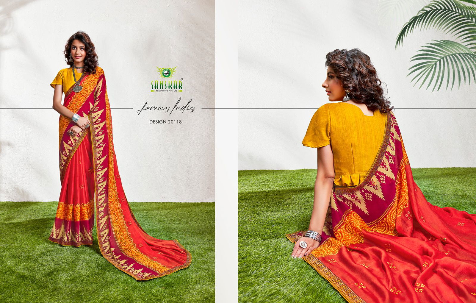 Sanskar Nyna 8 Latest Fancy Designer Regular casual wear Fancy Chiffon Printed Saree Collection
