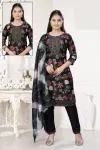 Virali Girls Wear Pent Set 9092 Vatican Printed Kurti With Bottom Dupatta Wholesalers In Delhi
