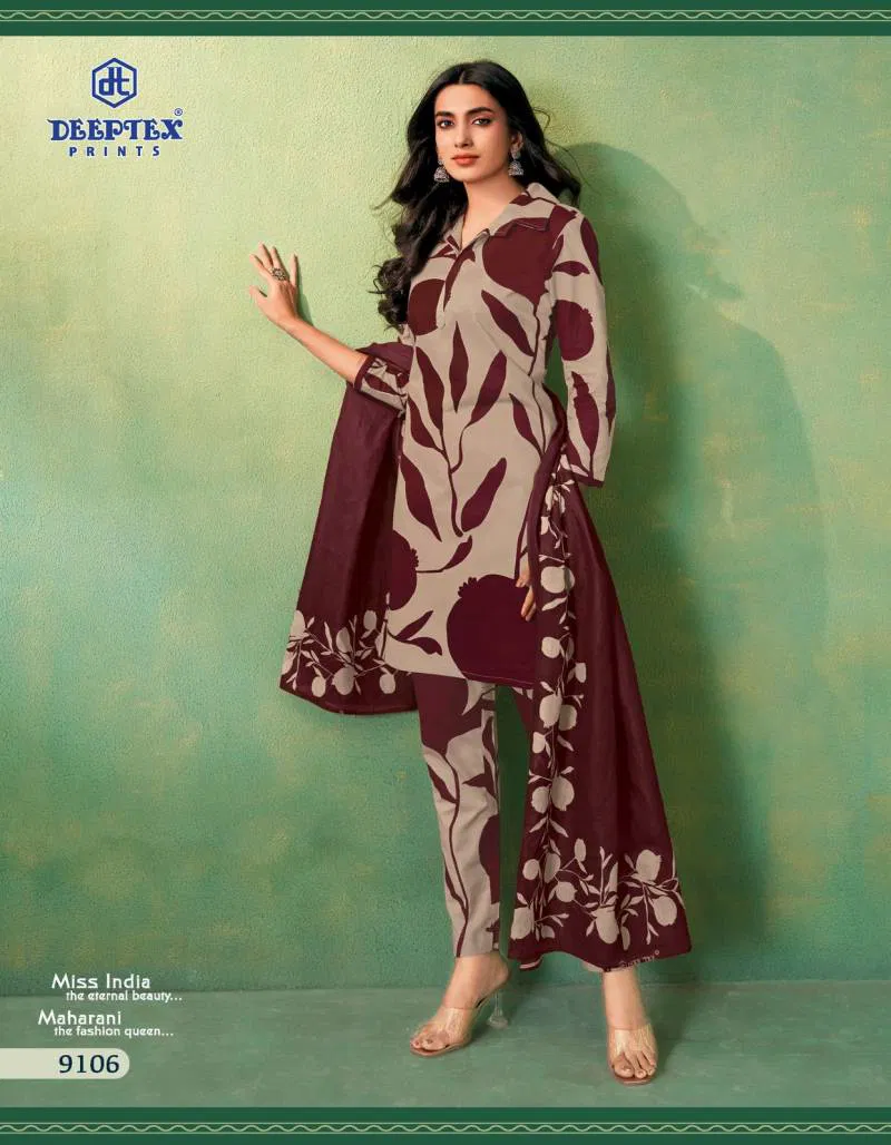  Miss India Vol 91 By Deeptex Cotton Printed Dress Material Wholesale Shop In Surat