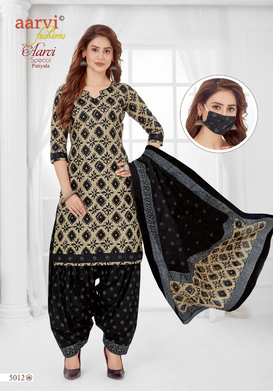 Aarvi Special Patiyala 15 Regular Wear Cotton Printed Designer Ready Made Collection
