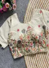 Fab Khadi 5 Khadi Cotton Embroidered Blouse Exporters In India
