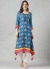 Psyna 1857 Readymade Masleen Print Fish Cut Kurti Wholesale In India