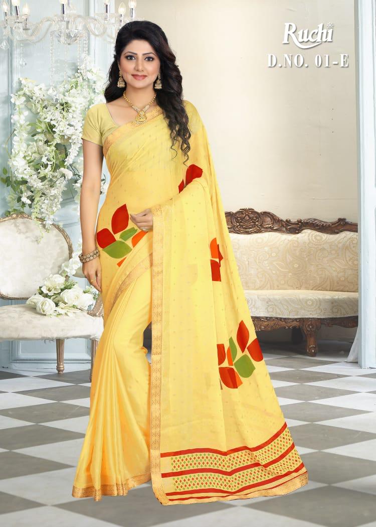 RUCHI Latest fancy Designer Regular Casual Wear silk georgette Saree Collection 