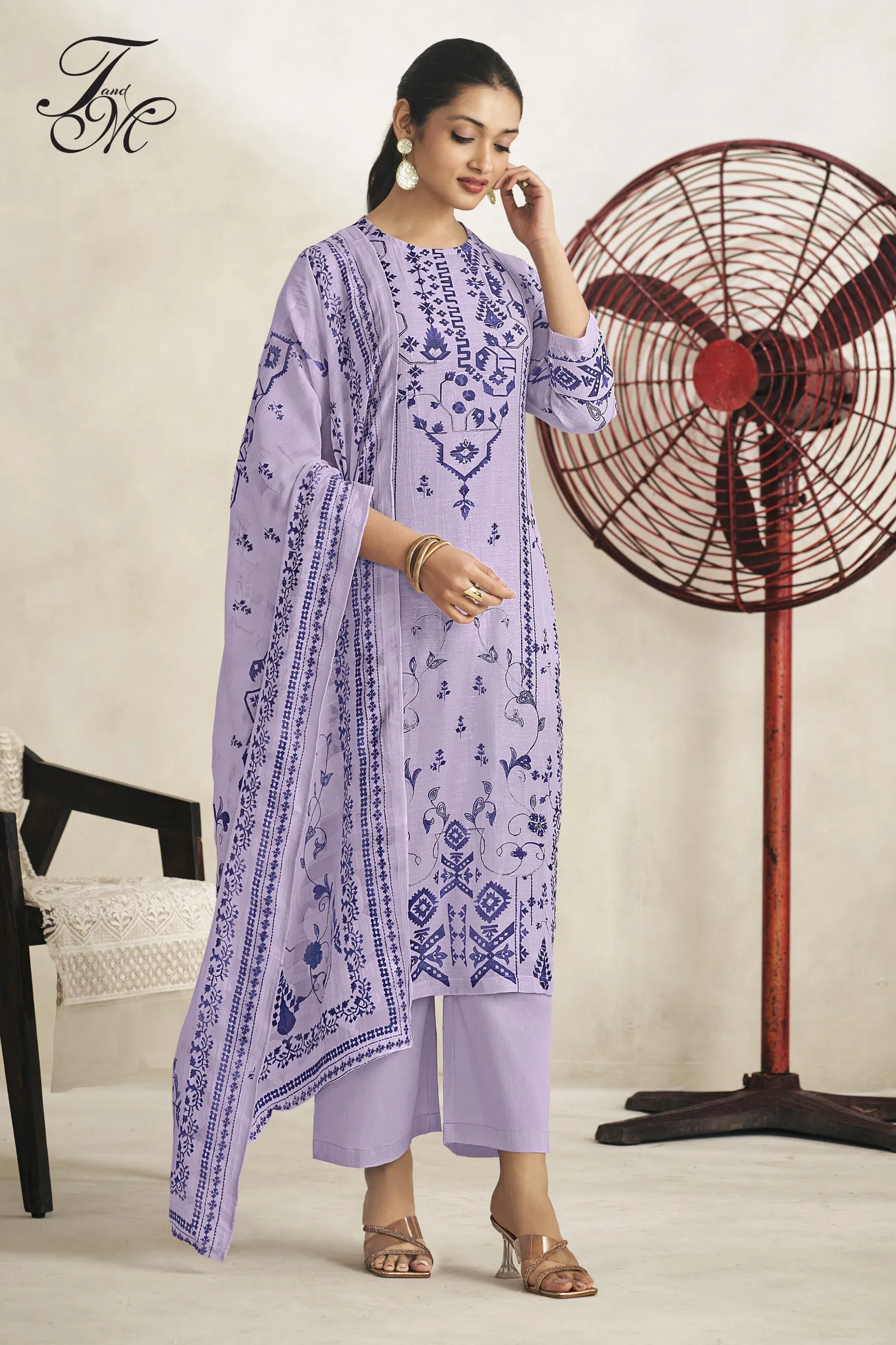 Saleha By T&M Linen Digital Printed Dress Material Suppliers In India