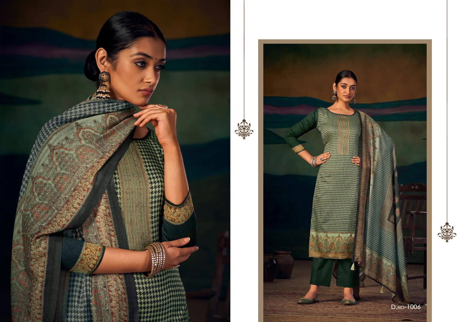 Zara Jam Stain Digital Printed Dress Material Catalog