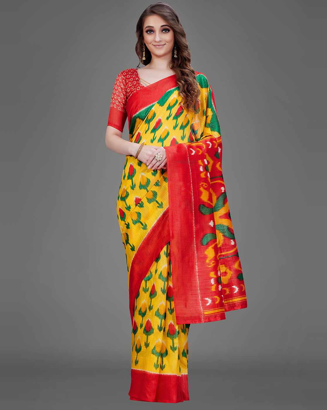 Green Silk 7 Latest Designer Fancy Casual Wear Printed Silk Saree Collection