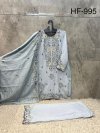 Hoor Tex 995 A To D Rayon Satin Embroidery Salwar Kameez