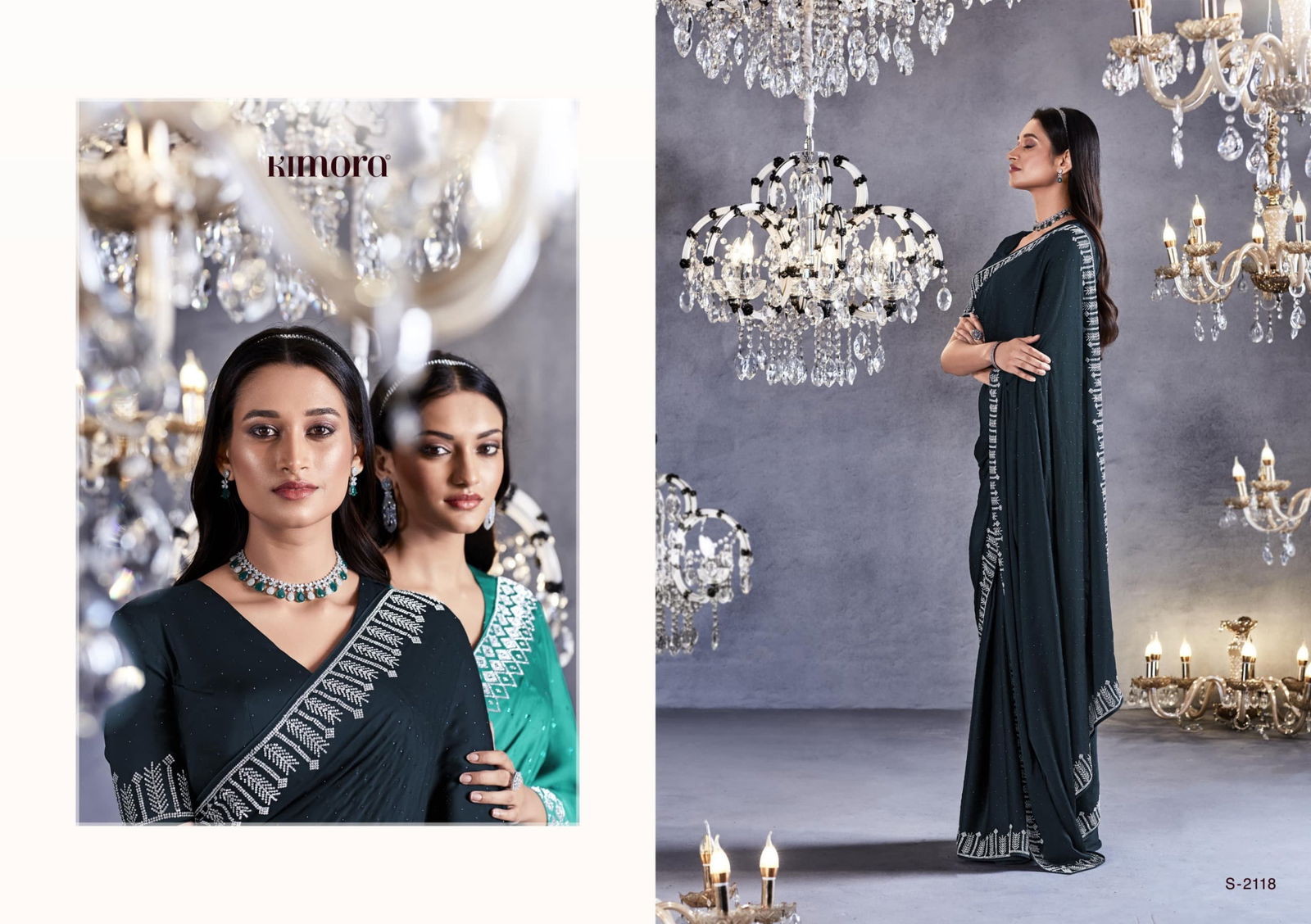 Zarkan By Kimora Viscose Party Wear Sarees Catalog