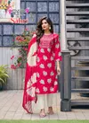 Sabri Vol 7 By Mystic 9 Rayon Printed Kurti With Bottom Dupatta Exporters In India