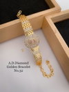AD Diamond Golden And Rose Gold Bracelets Wholesale Online
