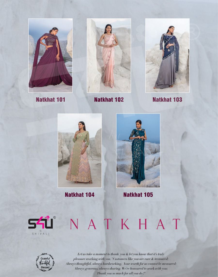 Natkhat By S4u Indo Western Wedding Readymade Catalog
