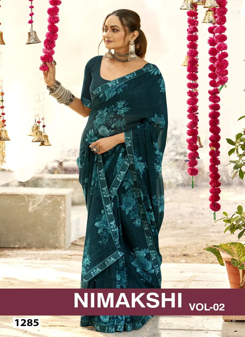 Nimakshi Vol 2 By Vallabhi Georgette Printed Saree Orders In India