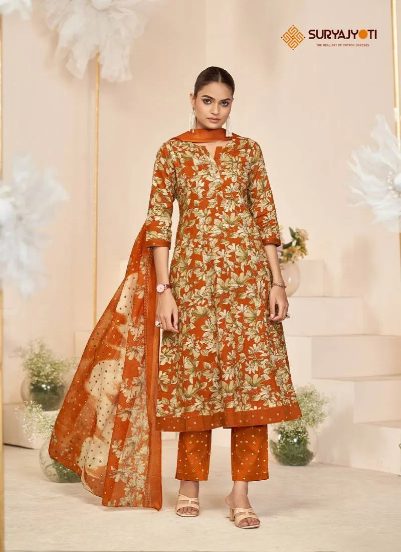 Rashmika Vol 3 By Suryajyoti Cotton Printed Kurti Bottom With Dupatta Wholesale Online
