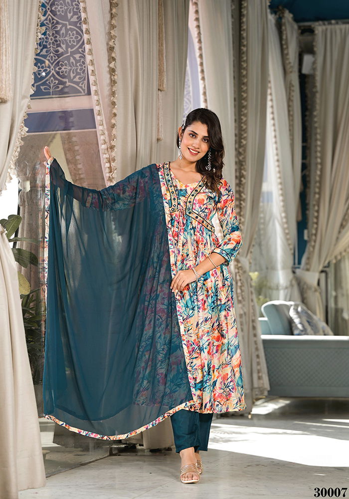 Kiyara 30001 To 30008 Printed Kurti With Bottom Dupatta Wholesale Shop In Surat
